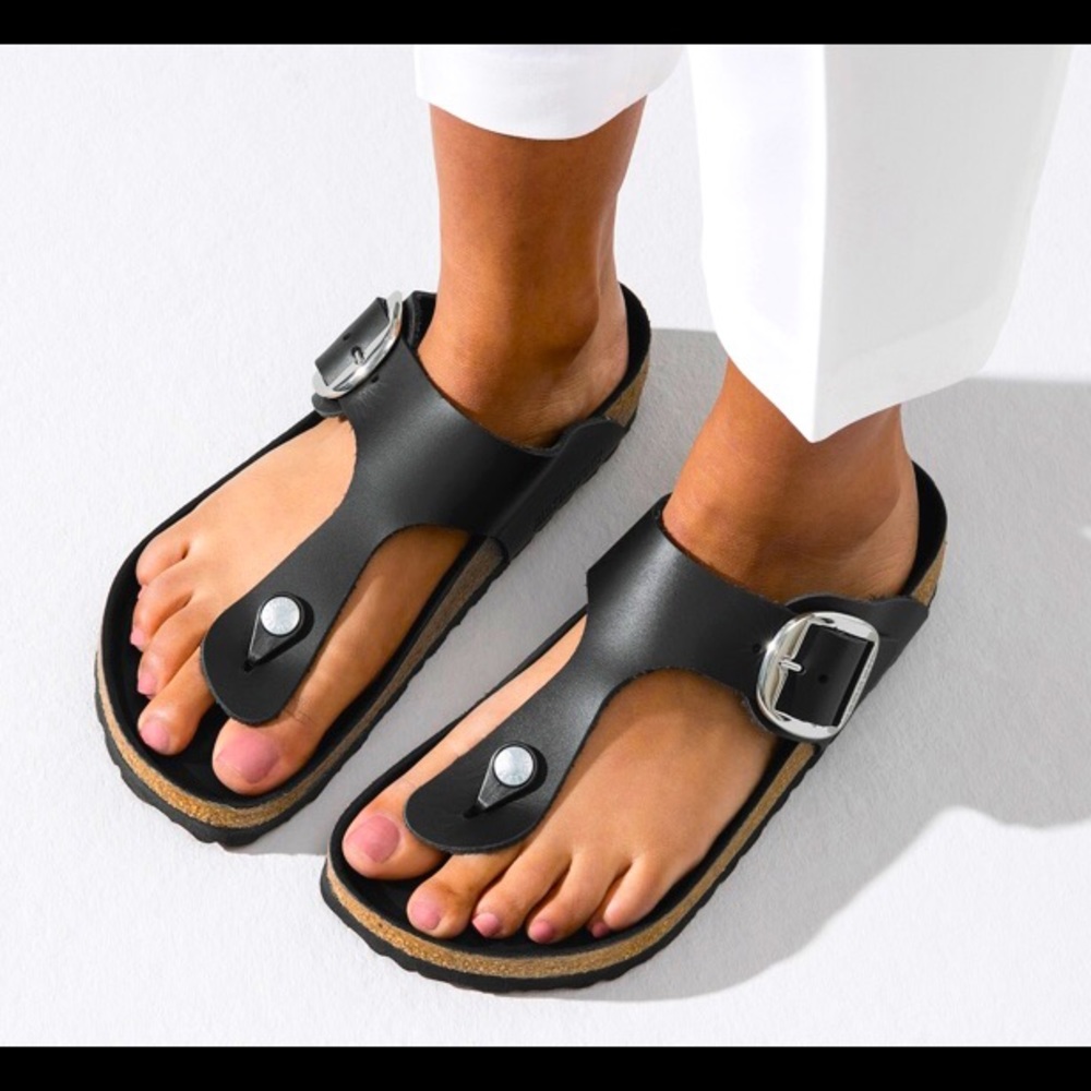 Birkenstock Gizeh Big Buckle oiled leather NWOT